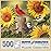 Bits and Pieces - 500 Piece Jigsaw Puzzle for Adults - Sunflower and Songbirds - Cardinal Jigsaw Puzzle by Artist William Vanderdasson, Completed Puzzle Size: 18 x 24