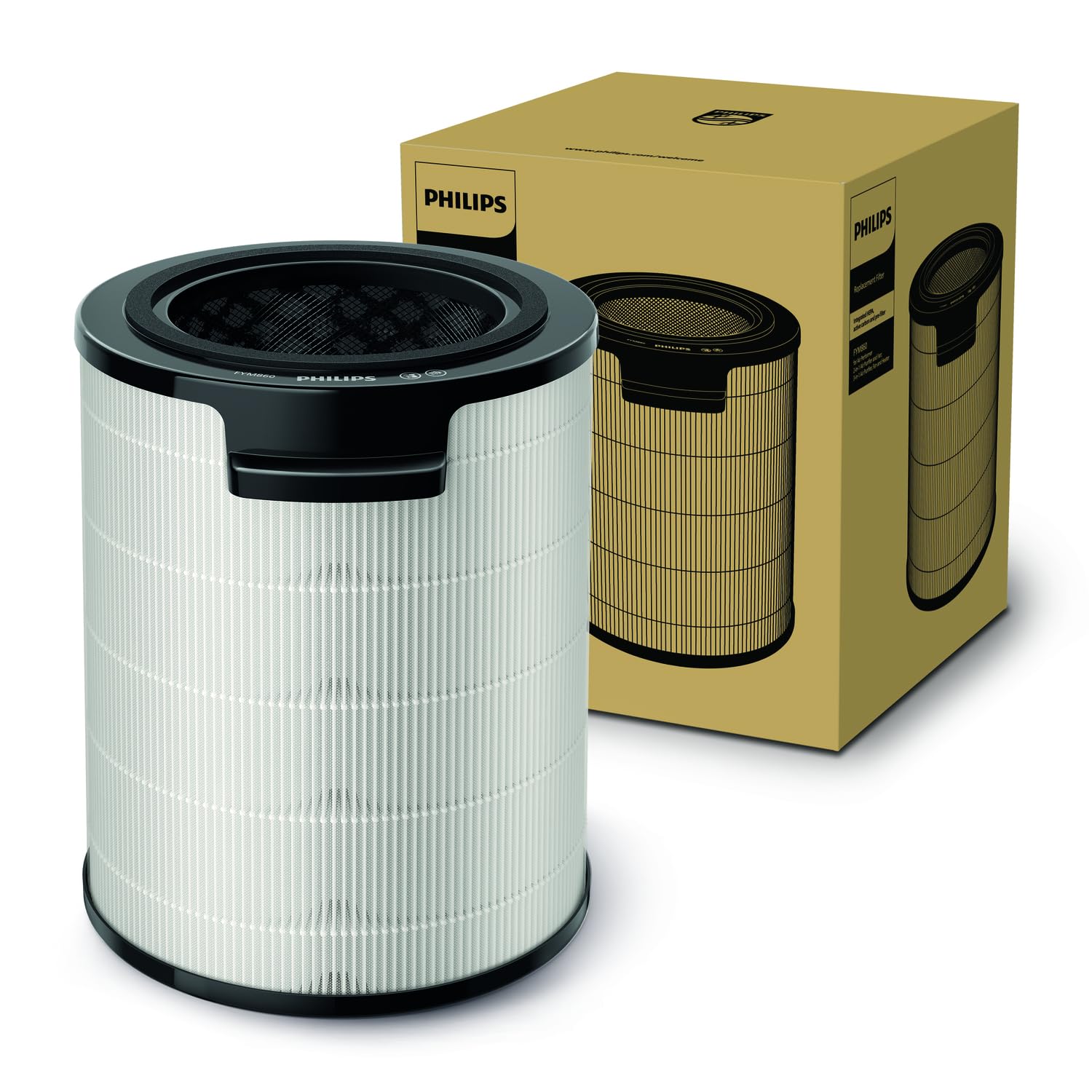 Philips Filtre pour purificateur d'air 3-en-1, HEPA charbon actif, 12 mois