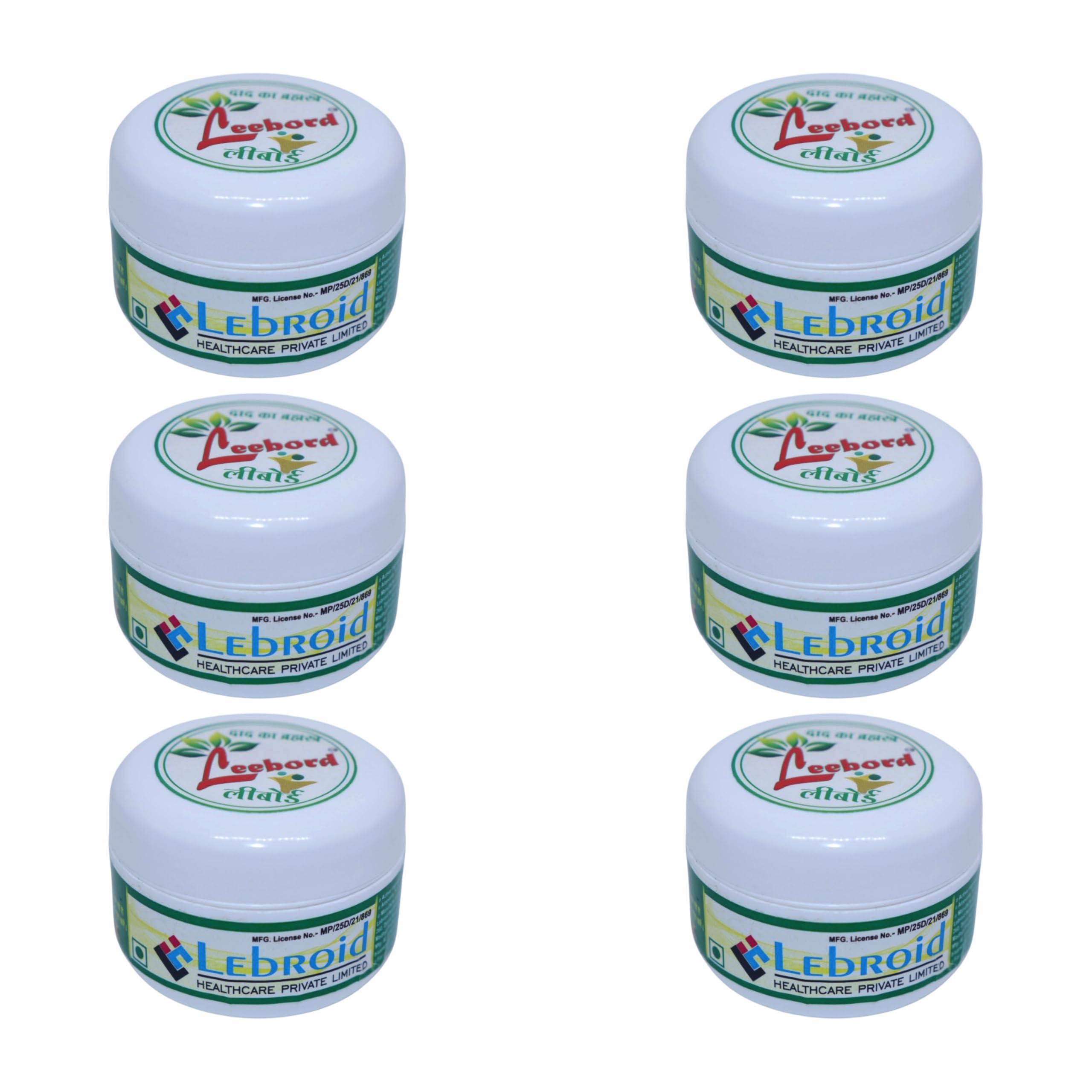 LEEBORD Daad Ka Brahmastra - Ringworm, Itch & Skin Fungal Infection Cream | 25 gram (Pack of 6)