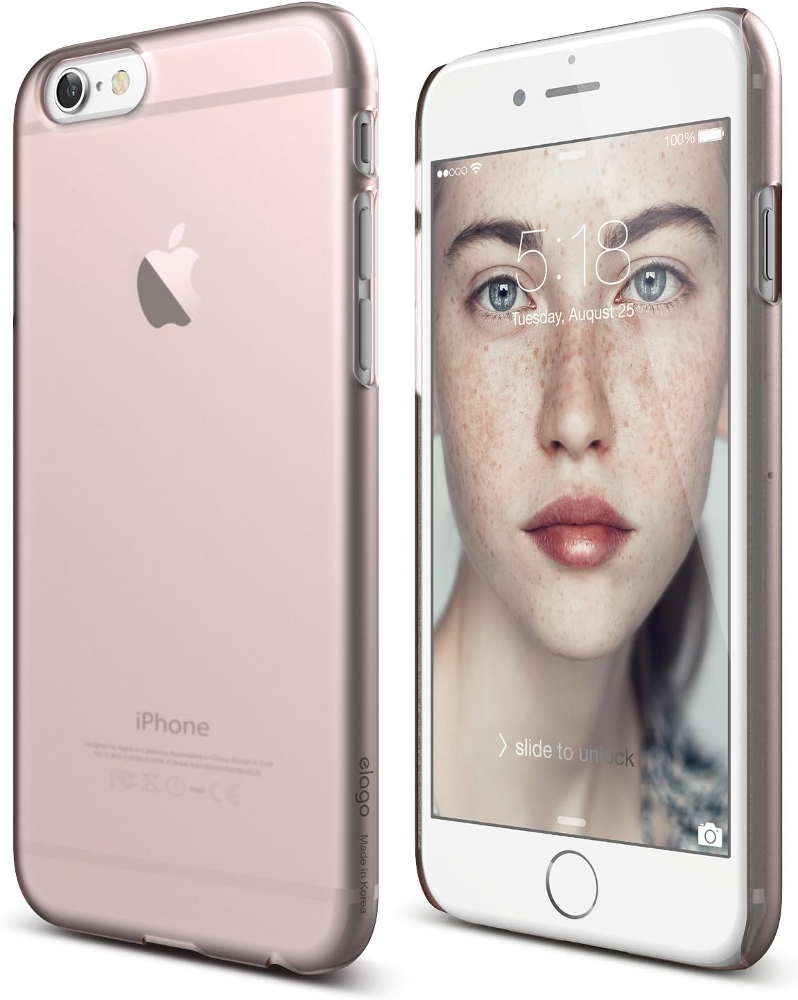 iPhone 6S Case, elago® [Slim Fit 2][Frosted Lovely Pink] - [Light][Minimalistic][True Fit] – for iPhone 6/6S