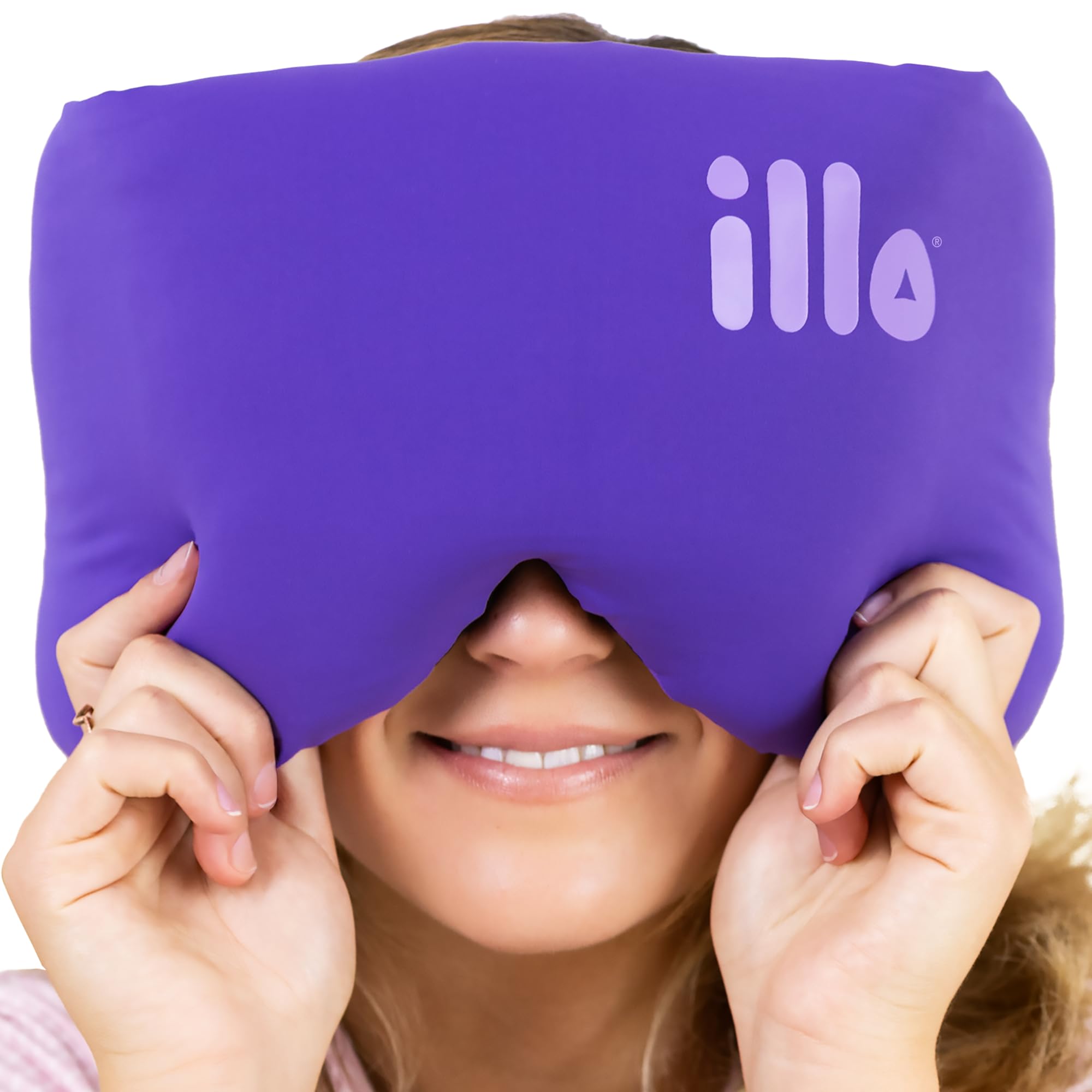 illo Sleep Mask for Women, Thick Fluffy Full Head Blocks Light Muffle Sound