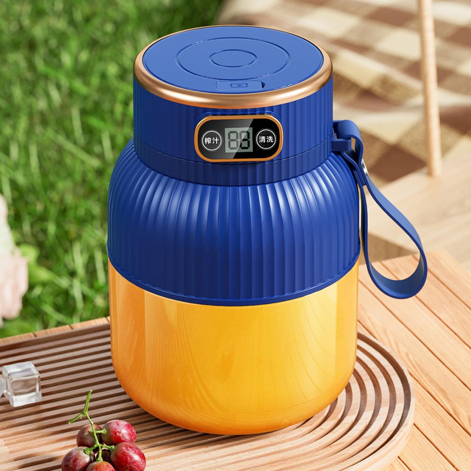 Frullatore Portatile 3 In 1 600 Ml Con Display Digitale E Lama A 10 Lame – Ricaricabile USB, Per Succhi E Smoothie Da Viaggio