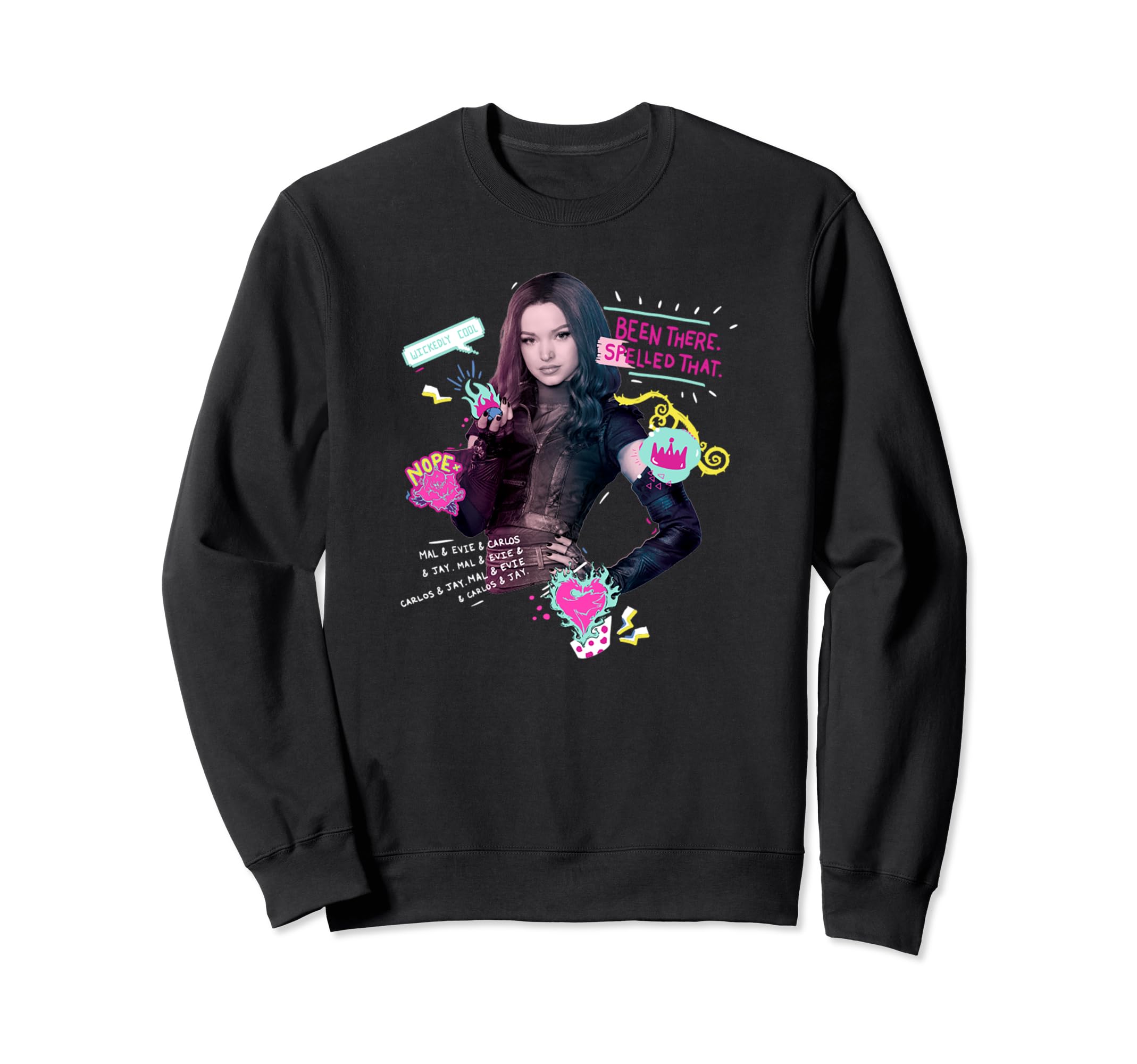 Sweatshirt Disney Descendants Mal pour ado look décontracté - 2