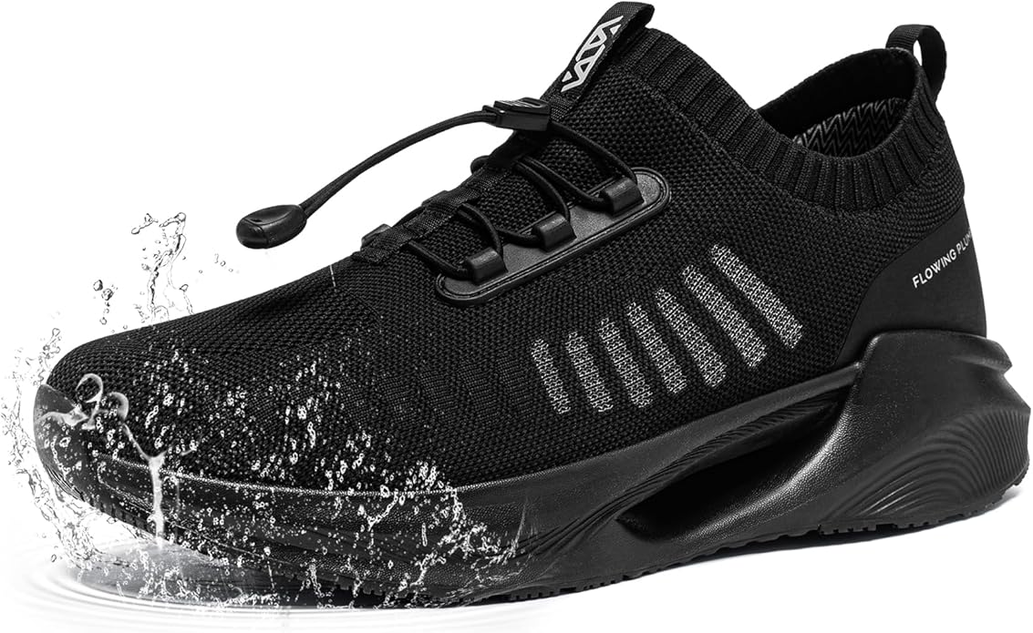 FLOWING PLUME Waterproof Mens Trainers Rainy Light Running Walking