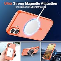 Vista 759 de SUPFINE Funda magnética para iPhone 11 (compatible con MagSafe) (protección contra caídas de grado militar), translúcida mate a prueba de golpes