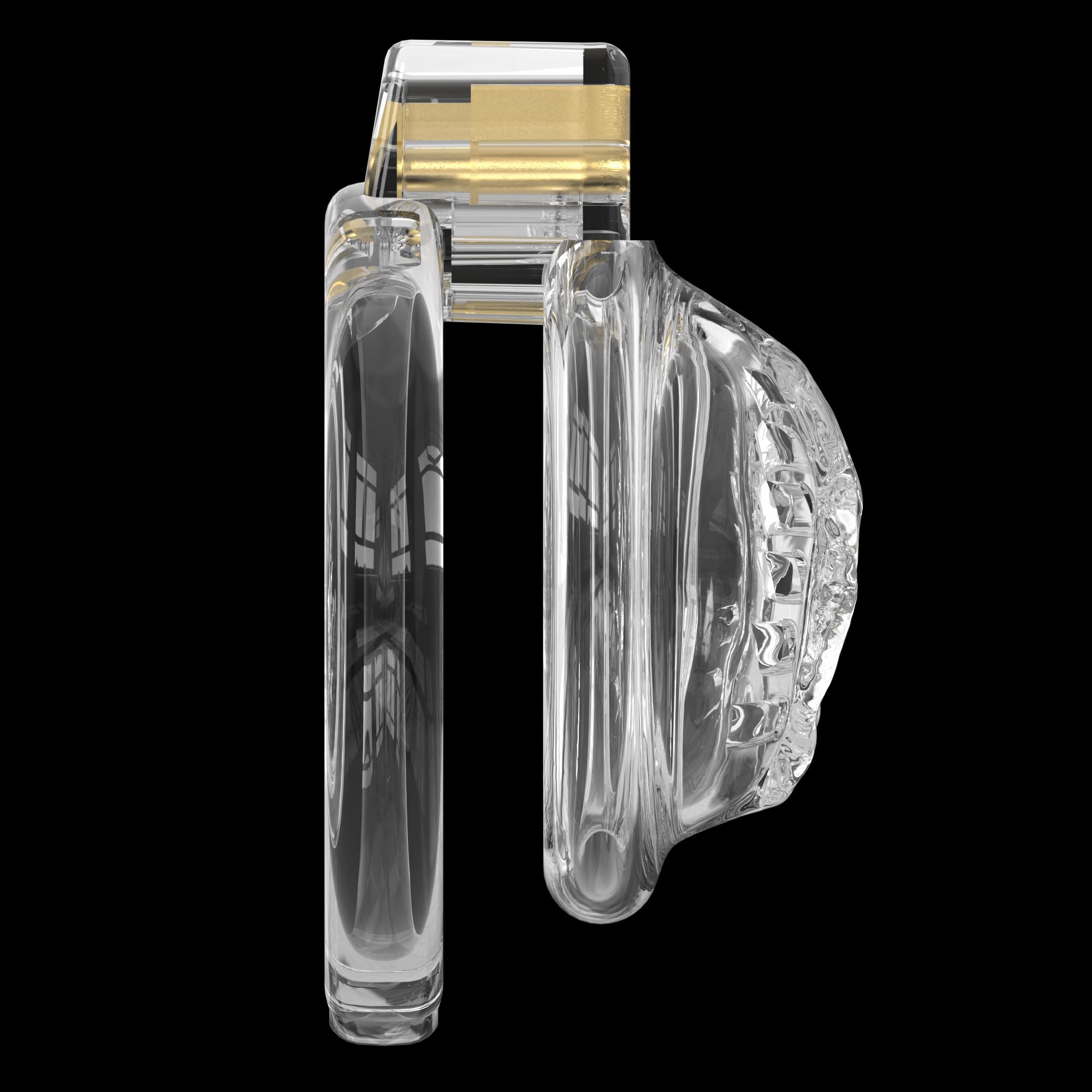 Cage légère de chasteté masculine avec cage de bite en silicone doux et appareil de chasteté de 6 tailles pour hommes à long terme et contrôle de l'érection