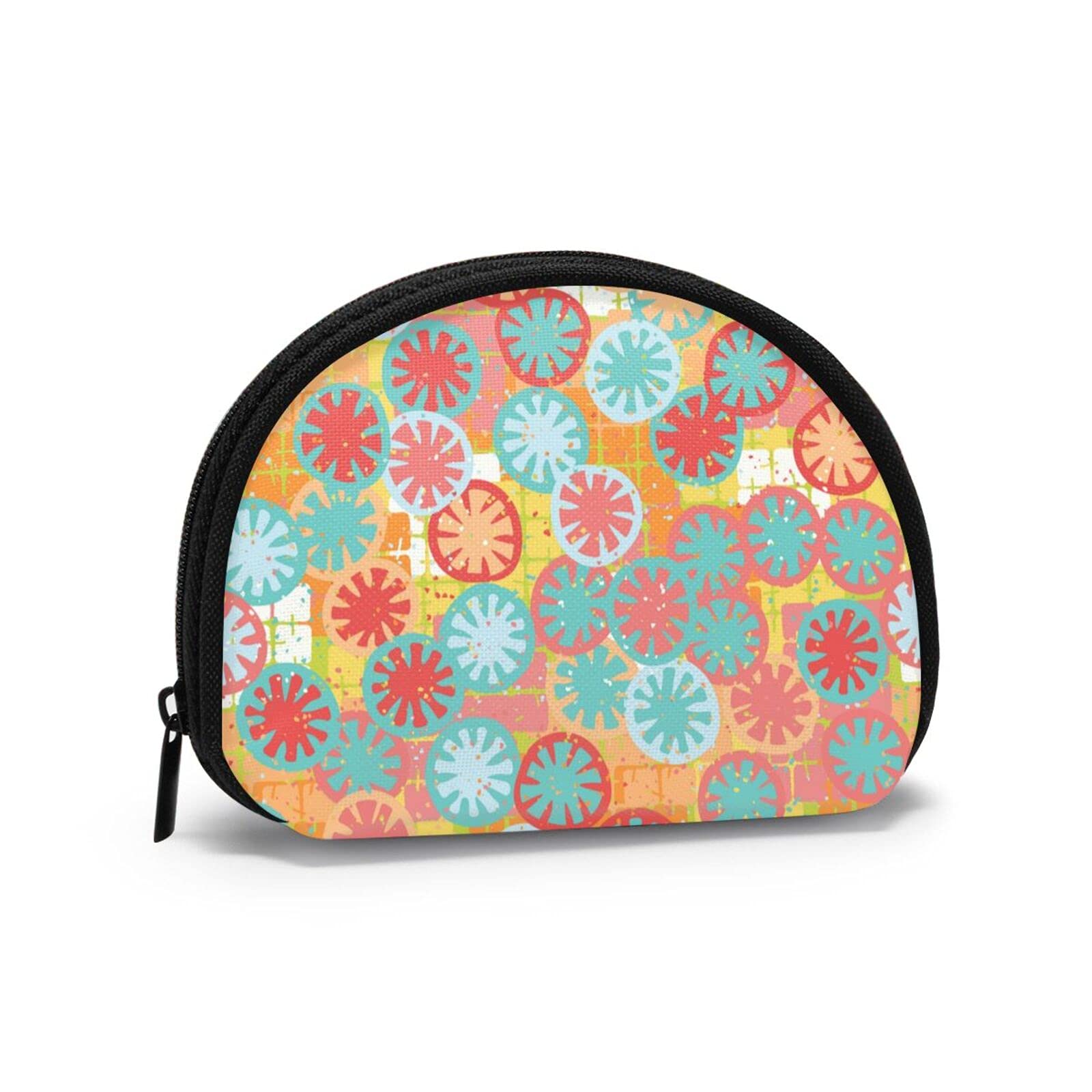 Lot De 8 Petits Porte-monnaie Mignons Pour Femme, En Toile Colorée, Avec Fermeture éclair, Pour Maquillage, Cosmétiques, Pièces De Monnaie, Cosmétiques, Multicolore, Classique