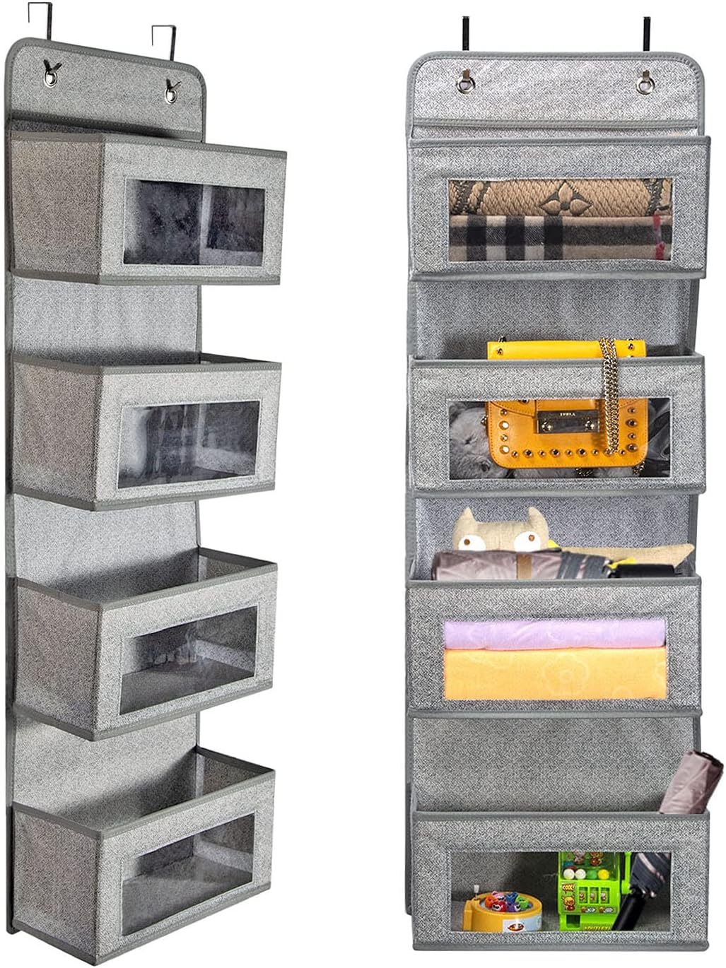 Organisateur De Lit Suspendu Pour Bébé - Pochette Rangement Couches, Jouets - 100% Coton, Réglable