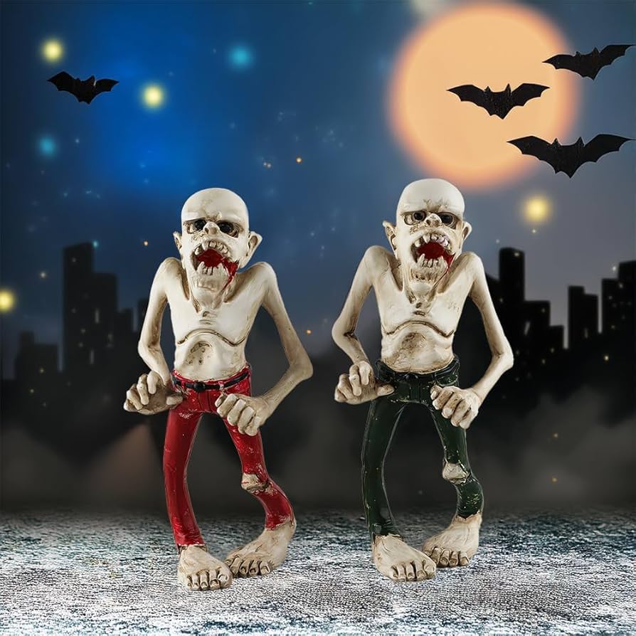 Amazon.co.jp: ハロウィンホラー像 ミイラ像 吸血鬼の彫刻 フランケン