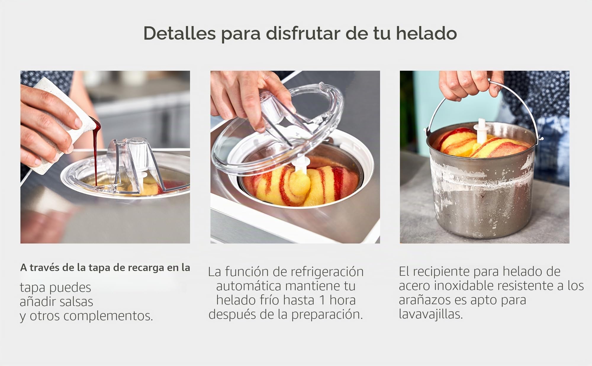 Heladera yogurtera 2 en 1 ELISA con compresor de refrigeración y función de calefacción, 2 l Máquina de helados y yogur en acero inoxidable, función de mantenimiento de frío