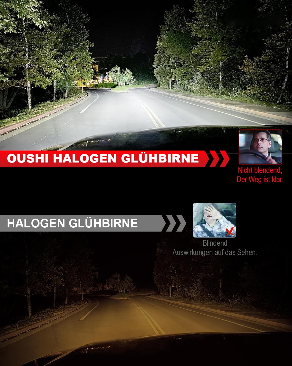 OUSHI Super Weiß 12V Glühbirne(2 Stück)