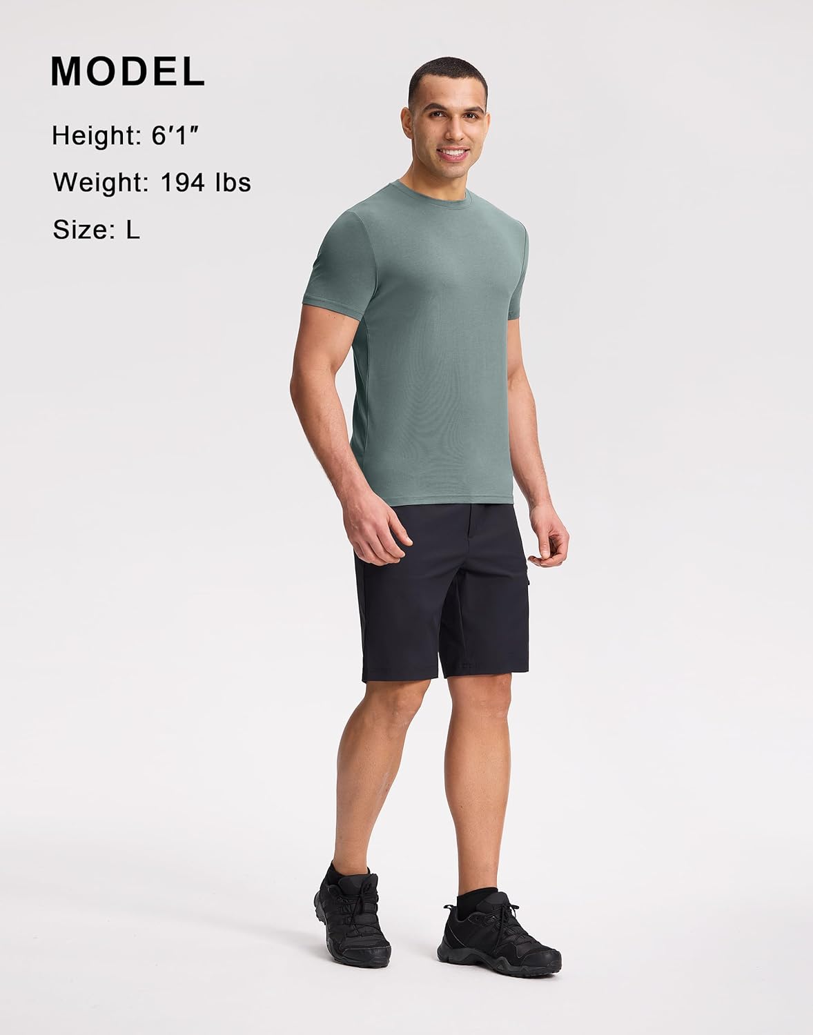 Pioneer Camp Mens Bamboo Viscose T Shirt Ultra Soft Plain Tshirts for Men Cooling Crew Neck Casual Basic Tee Shirt Undershirt - Image 4