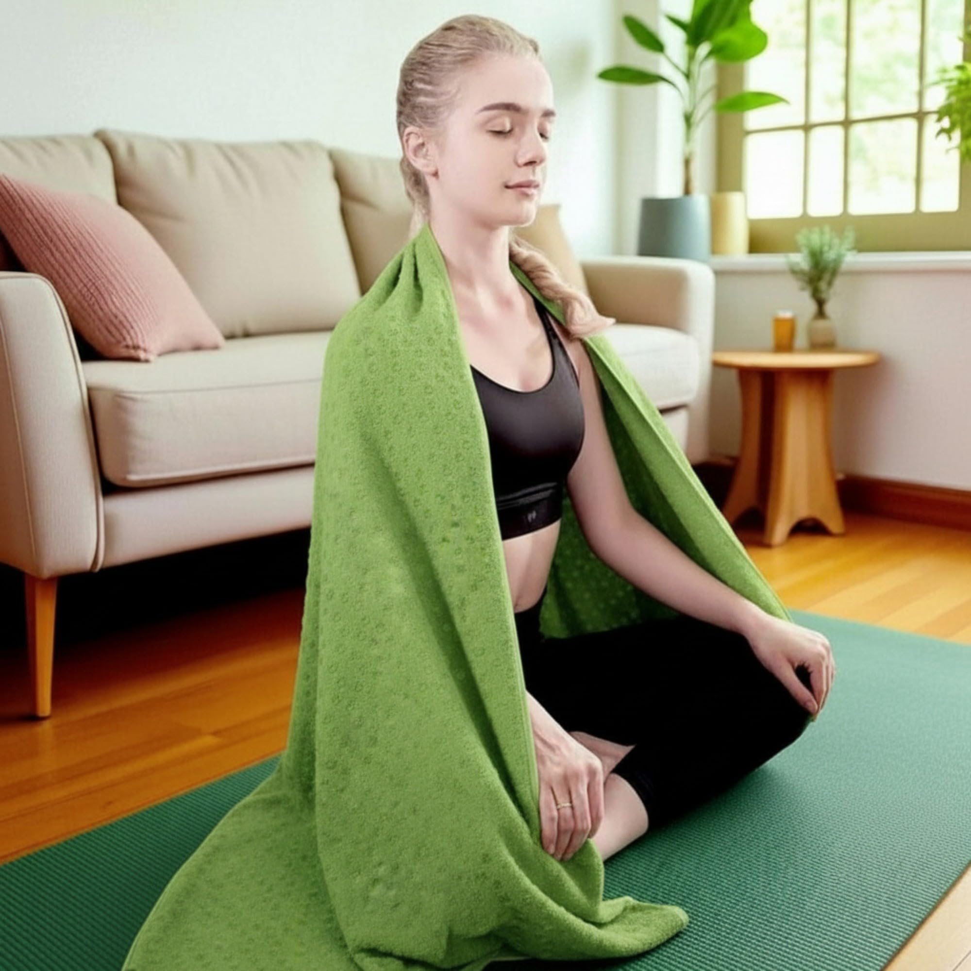 Yoga Microfibre serviette - Idéal pour Hot Yoga, Yoga