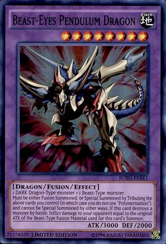 Yu-Gi-Oh! - Dragón de péndulo de ojos de bestia (BOSH-ENSE1) - Rompeadores de la sombra: Edición especial - Edición limitada - Super Rare