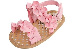 Baby Girls Ruffle Bowknot Sandals: Premium Footwear for Tiny Toes