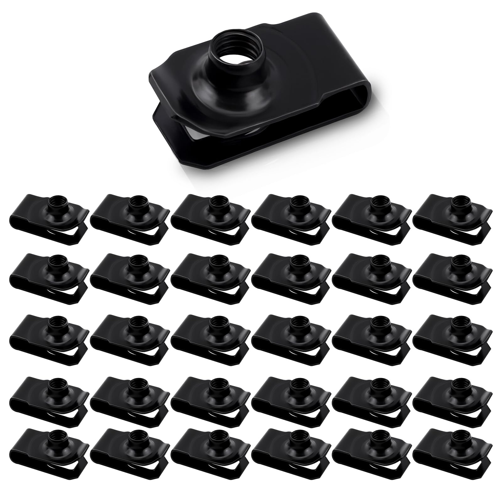 U-Type Clip Nuts - 60 Pack for Automotive Repairs -9