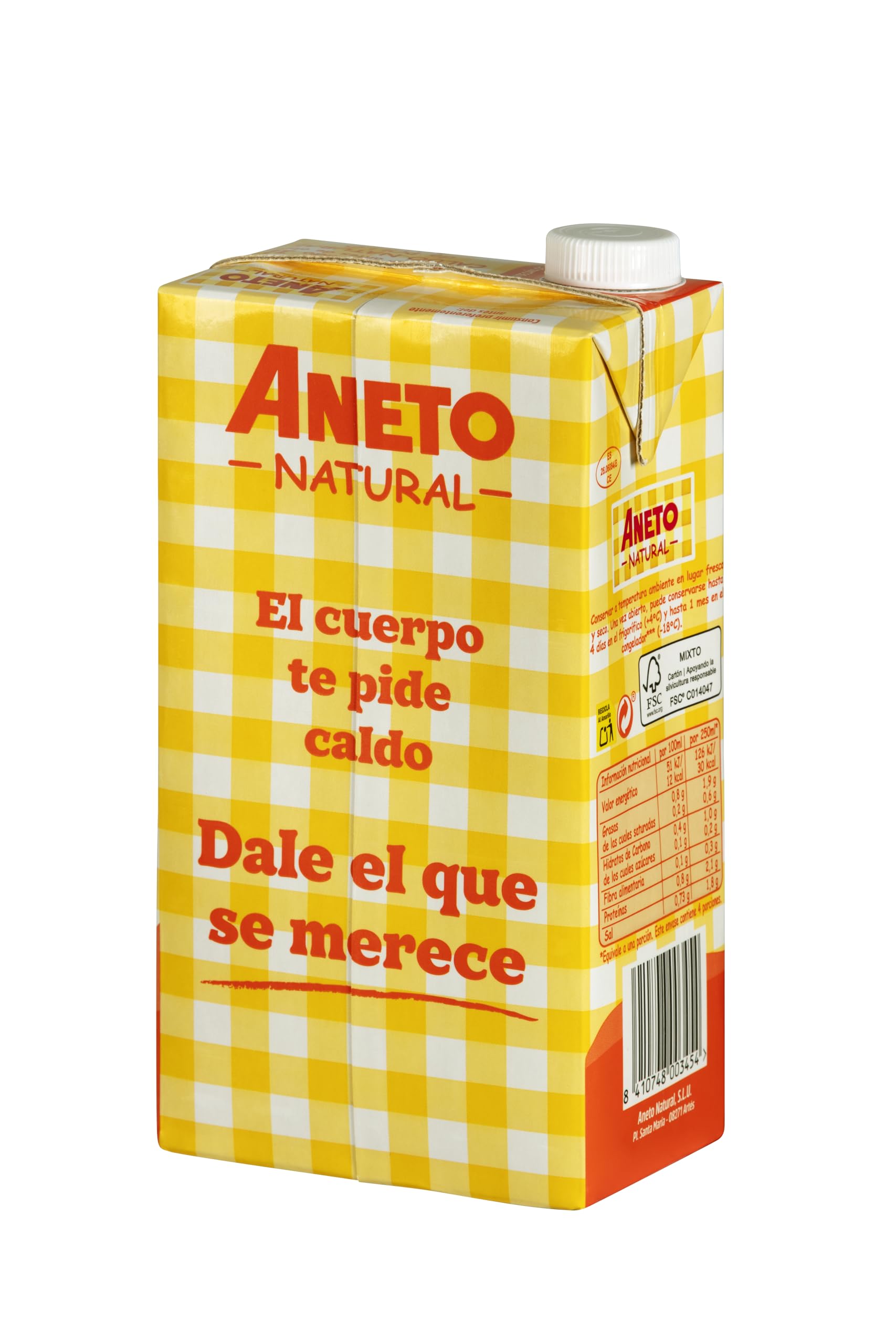 Aneto Caldo de Pollo Asado 100% Natural - 6x1L