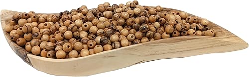 Miniatura 8 de Cuentas de madera de olivo de Jerusalén de 0.276in haciendo un rosario (500 cuentas) con certificado Zuluf, cuentas de madera para manualidades,