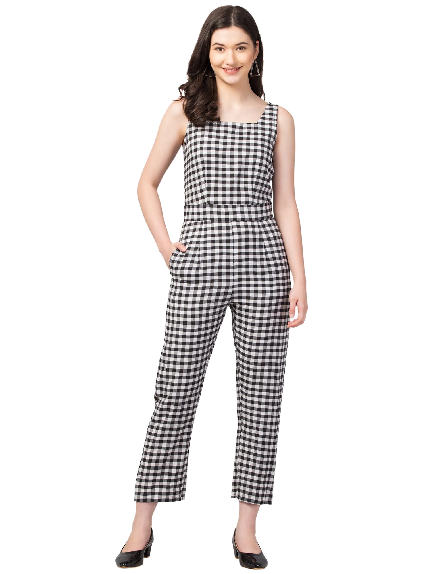 zuvino Women's Cotton Jumpsuits || Ideal For Office Formal Wear || Perfect Outfit For Summers.-picture-24