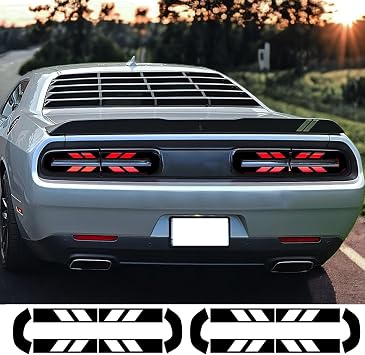 Tail Light Tint Decal for DOD ge Challenger 2015-2025, for DOD ge Challenger Accessories, Tail Light Sticker Decal for 2024, 2023, 2022, 2021, 2020, 2019, 2018, 2017, 2016, 2015 DOD ge Challenger