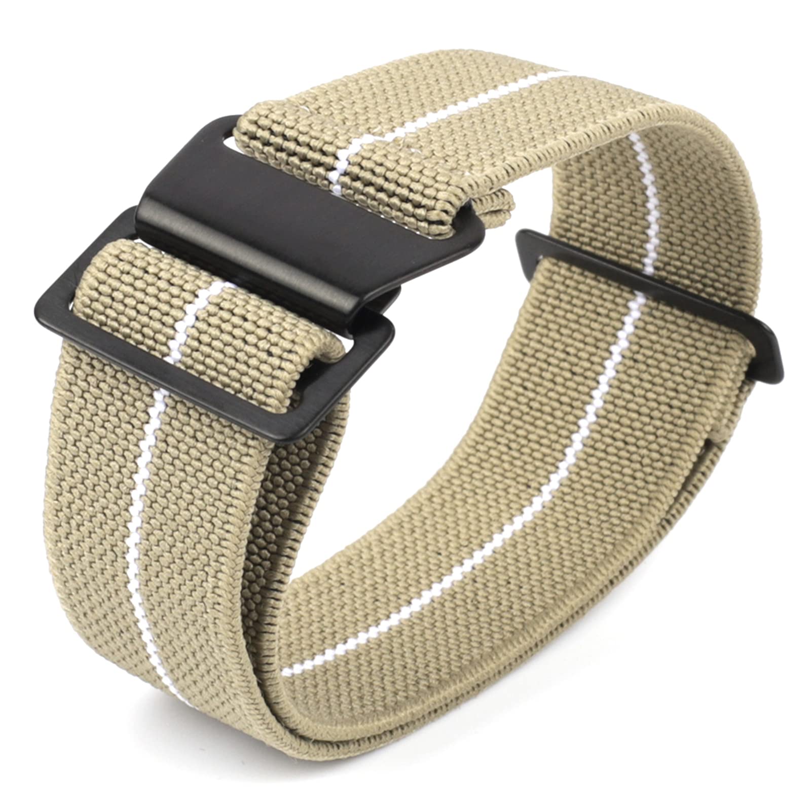 Onthelevel French Troops Parachute Bag for Nylon Elastic Belt Watchband 18mm 20mm 22mm Watch Strap