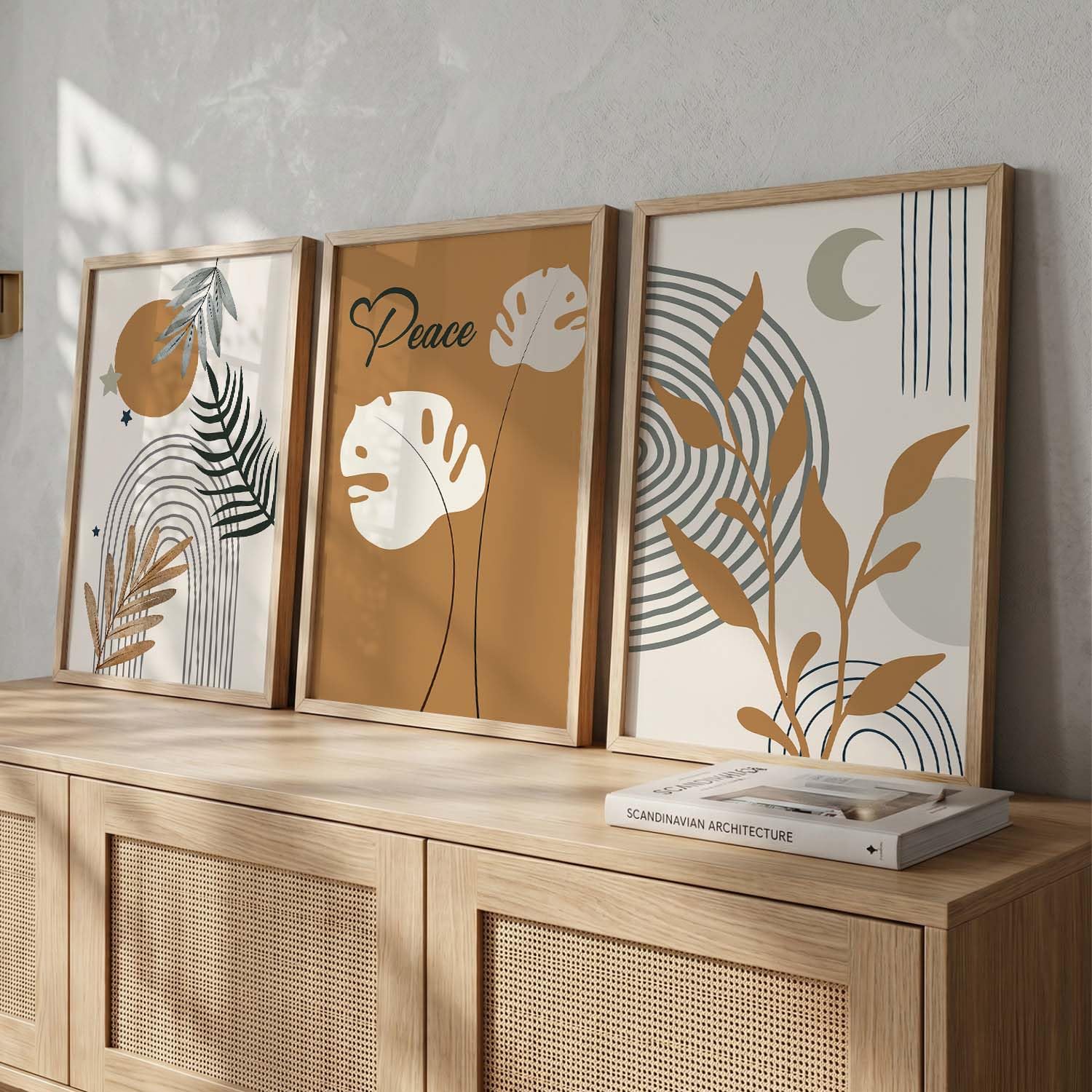 BOHO Wall Art Frames - Minimalist Home Decor -16 BOHO Wall Art Frames - Minimalist Home Decor -16