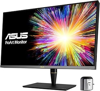 ASUS ProArt PA32UCX-K 32 Inch Professional Monitor, 4K (3840 x 2160), Mini LED IPS, Dolby Vision, HDR1000, 1152 Zones Local Dimming, 99.5% Adobe RGB/99% DCI-P3, X-Rite i1 Display Pro