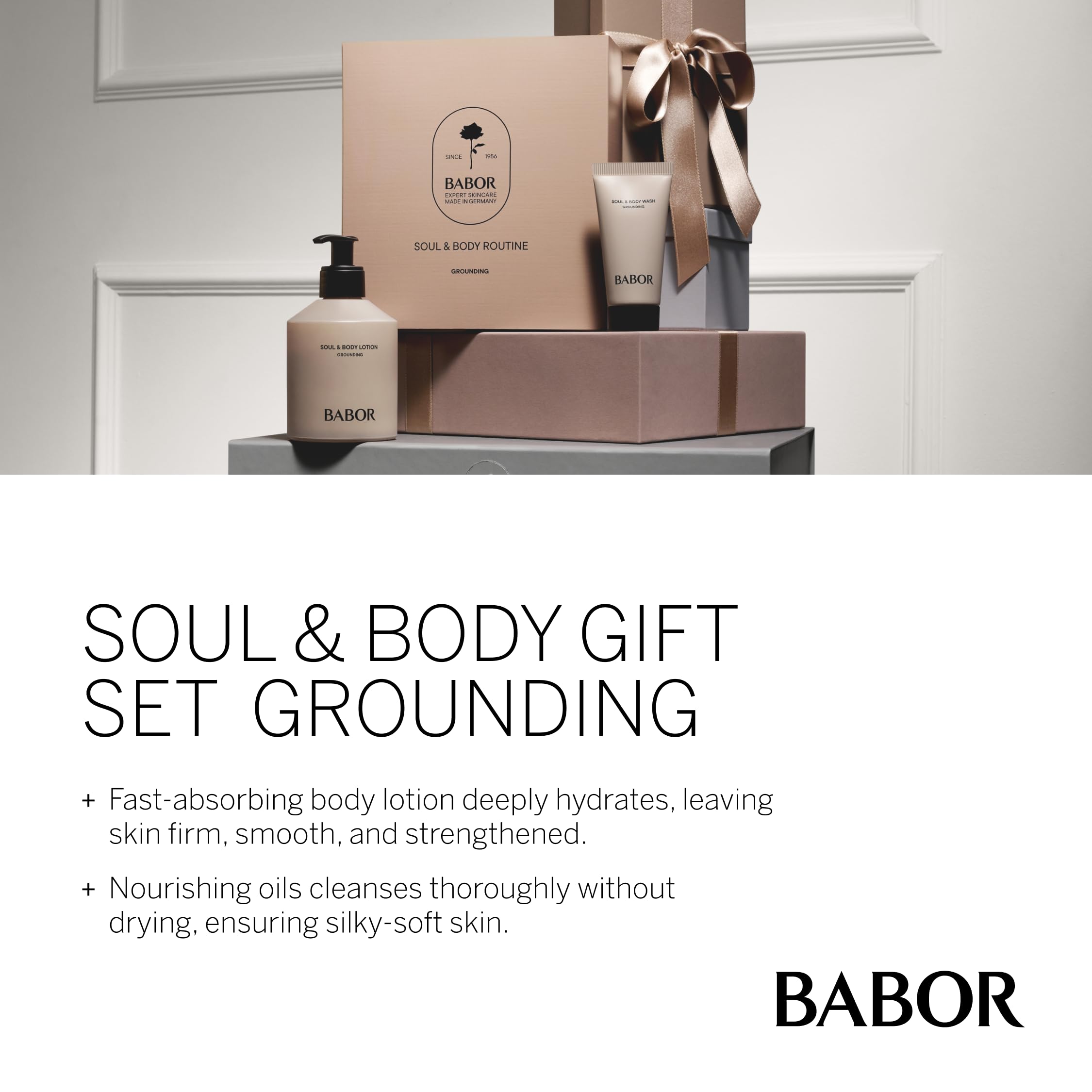 BABOR Soul & Body Routine, Support Healthy Hydrated Skin, Deeply Nourish for Plump and Smooth Skin