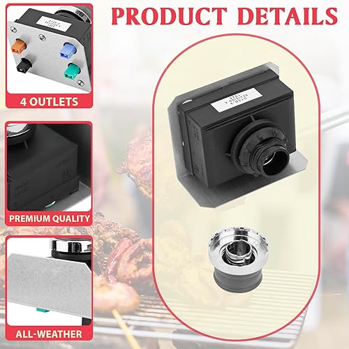 Miniatura 3 de 1836-13 7629 Génesis Encendedor para Weber Genesis Parrilla Piezas de repuesto Genesis 300 SER Control frontal 3 quemadores Grill Starter Module