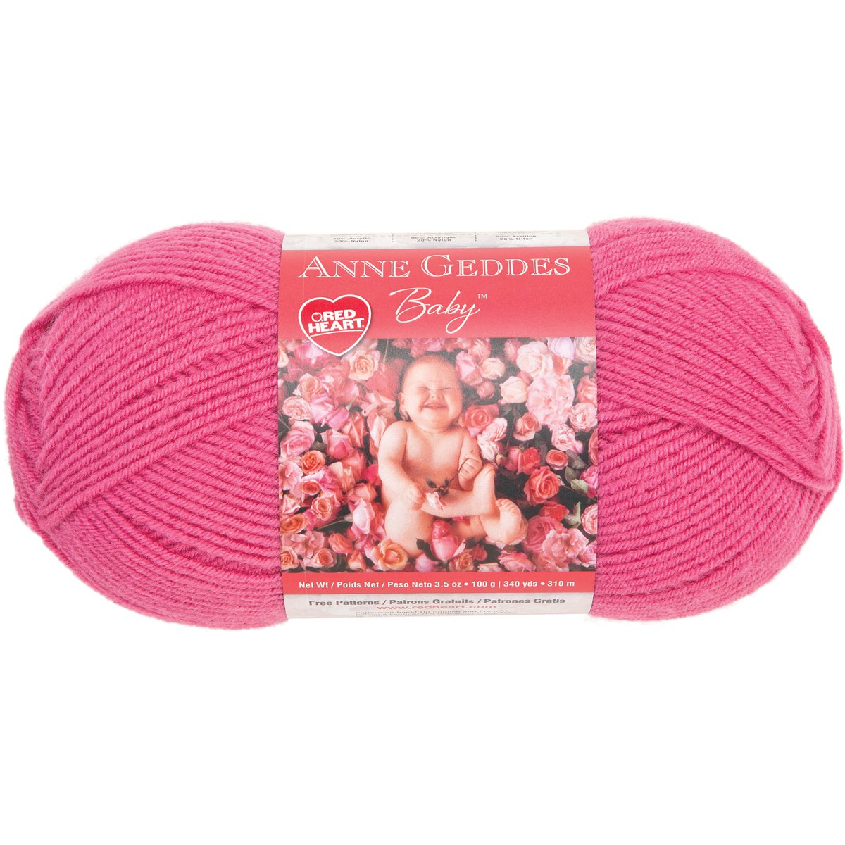 Red Heart Taffy Heart Anne Geddes Baby Yarn, Red