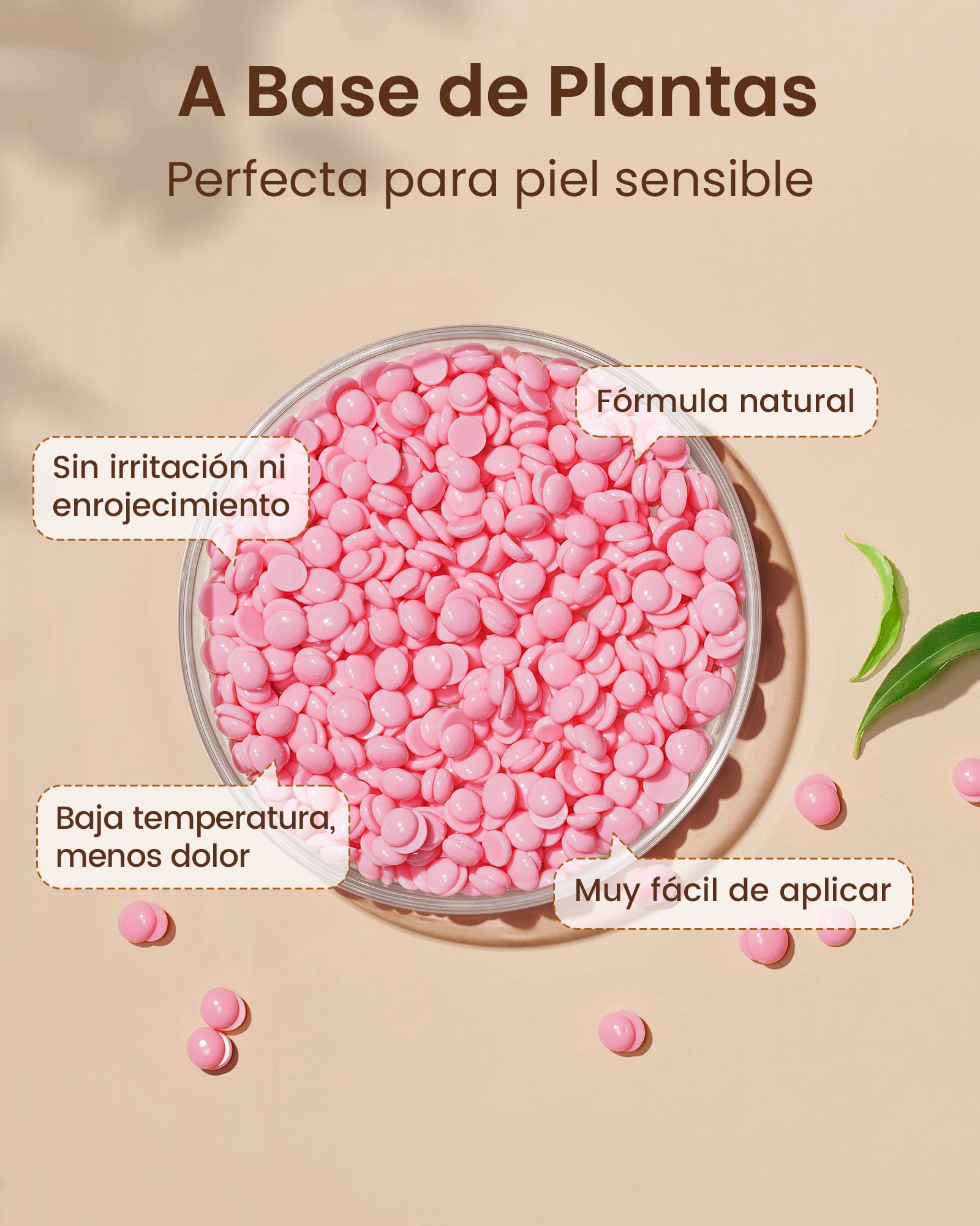 Calentador de Cera Depilatoria - Maquina Cera Caliente Depilacion con Visualización Temperatura Depilacion en Casa para Cuerpo Completo, Cejas, Faciales, Bikini, Piernas, Axila para Mujer y Hombre