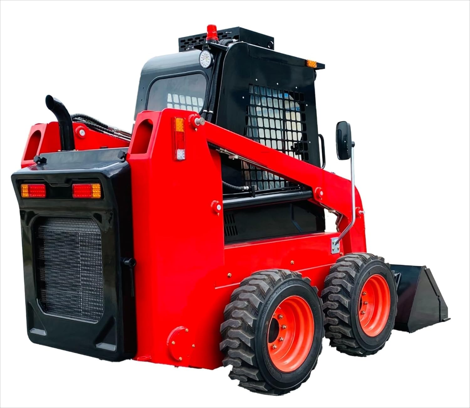 Agile Compact Track Skid Steer Loader Hydraulic Quick Attach - 4WD All-Terrain Adaptation, Anti-Skid Tracks, for Urban Snow Removal Landscaping Farm Hauling Small Construction Excavation Leveling