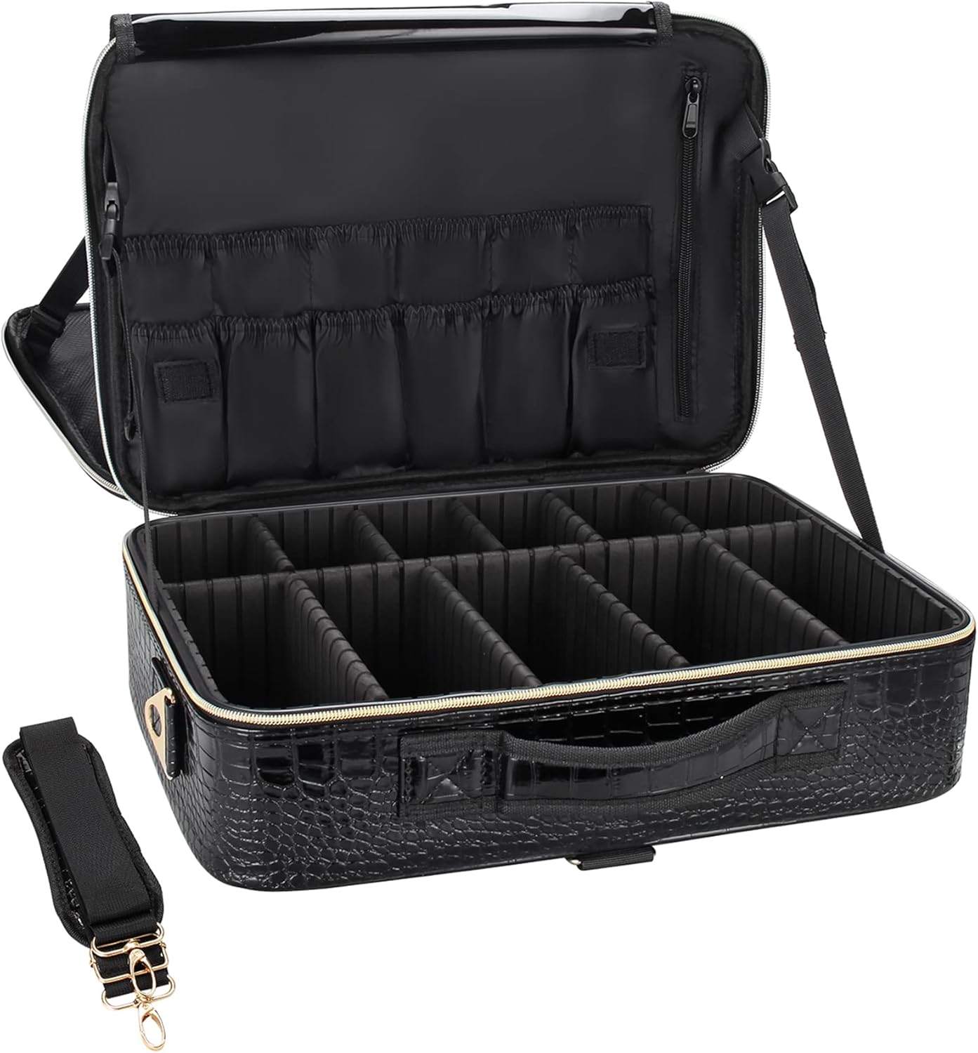 Relavel Makeup Case Large Makeup Bag Professional Train