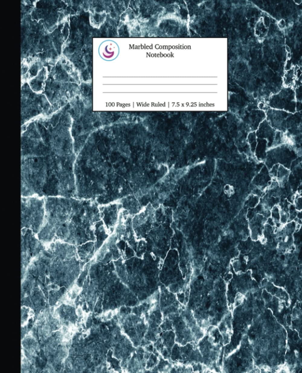 Marbled Composition Notebook: Blue Marble Paper | Wide Ruled Notebook/Journal Paper: 3 (School Essentials Texture)