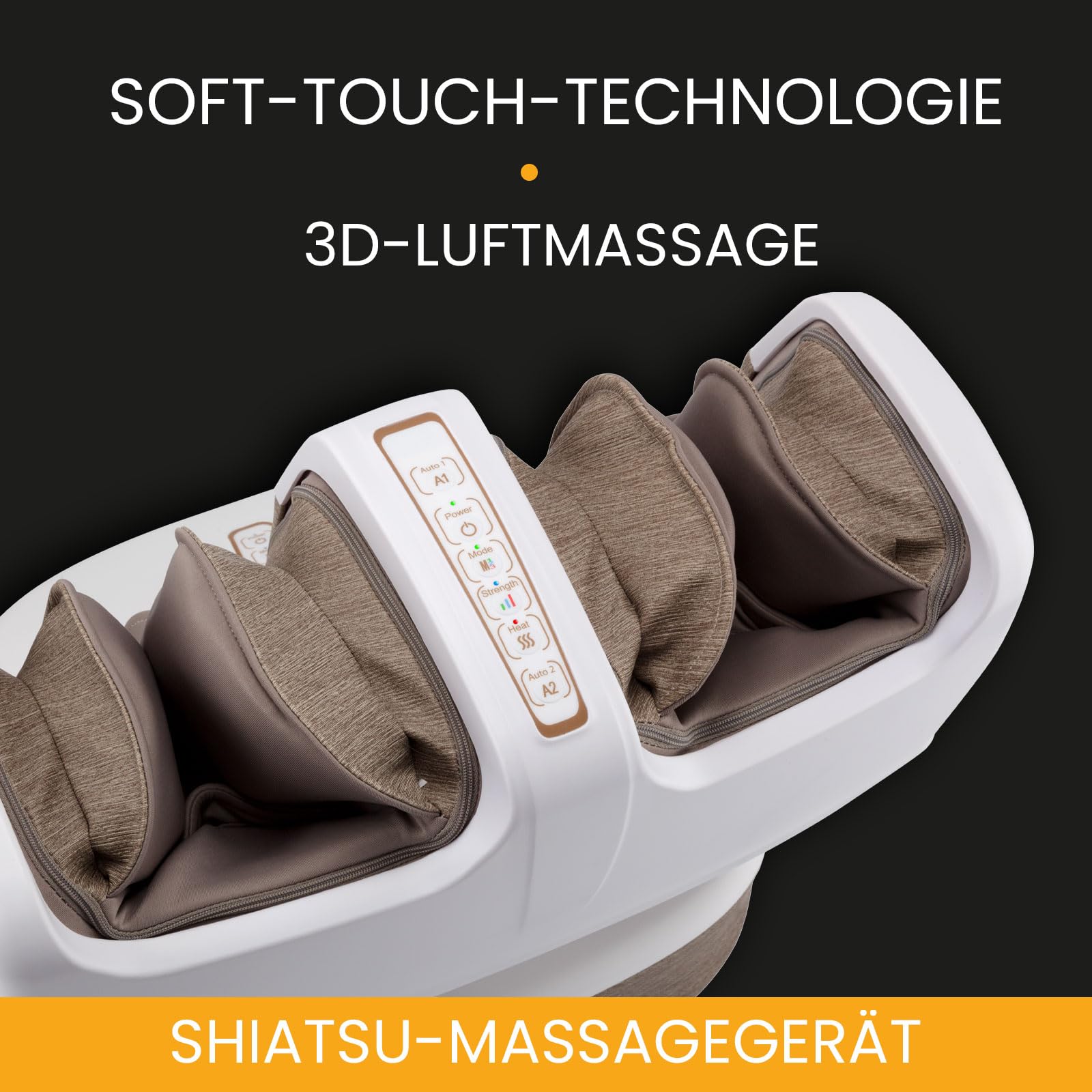 Medivon - Masseur Pieds Mollets Perseus MV-PERSEUS - Shiatsu Chauffant Compression Air 3D - Réflexologie Plantaire 3 Intensités - Soulagement Jambes Lourdes