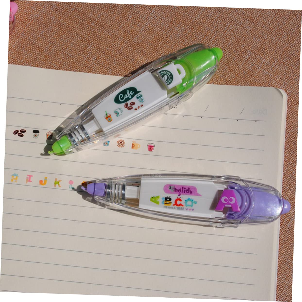 Lurrose 3 Set Di Nastri Decorativi Stili Unici Per Lettere Scuola Ufficio Scrapbooking 5 Pezzi * 3