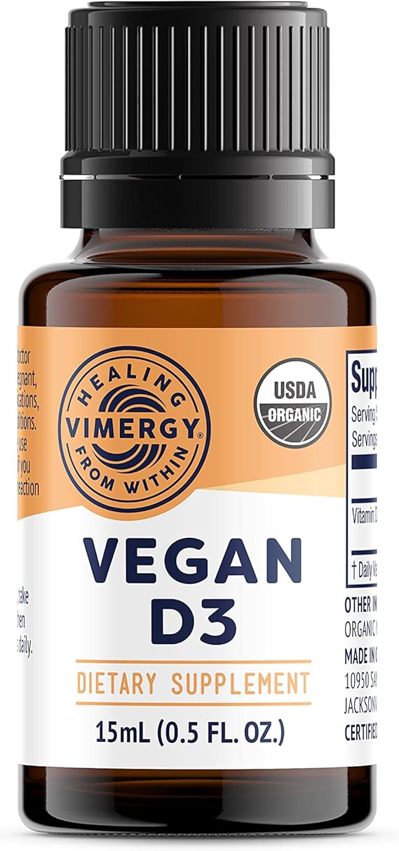 Vimergy USDA Organic Vegan D3 (15 ml) Health & Household