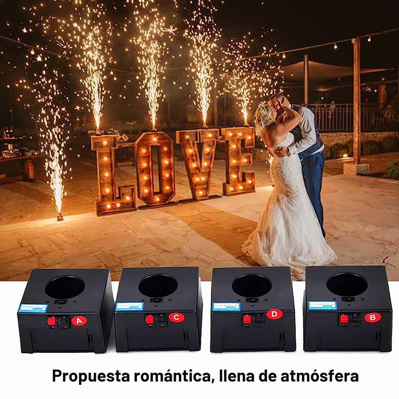 Lanzador de fuegos artificiales/equipo de escenario, controlador de base de carga con control remoto, utilizado para escenarios de bares, festivales, bodas, suministros de ambientación,8-groups