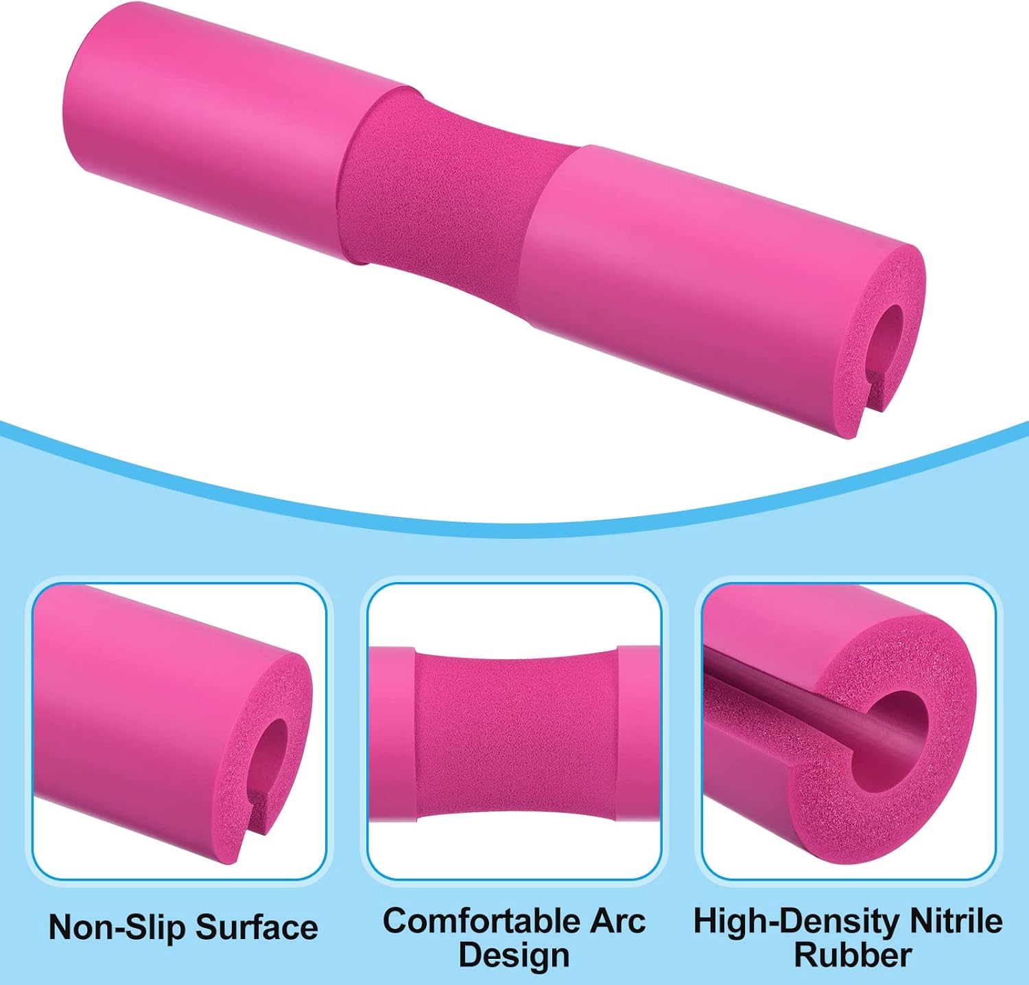 PATIKIL Barbell Squat Pad, Weight Lifting Bar Cushion Pad Foam Sponge Neck Shoulder Back Protector for Squats Lunges Training