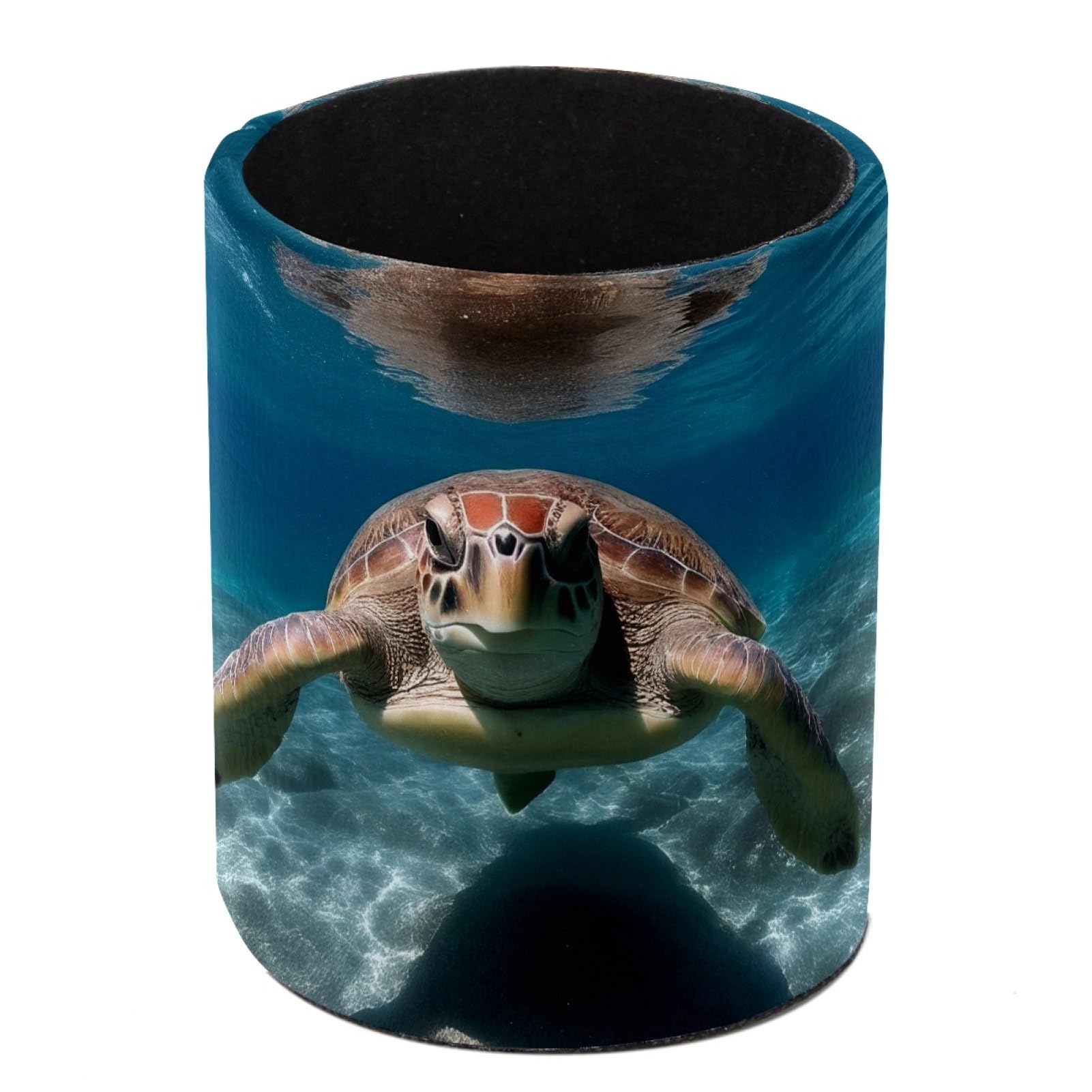 FWJZDSP Ocean Sea Turtles Pencil Cup Pen Organizer Makeup Brush Holder for Office Home Countertop Desk Accessory Storage