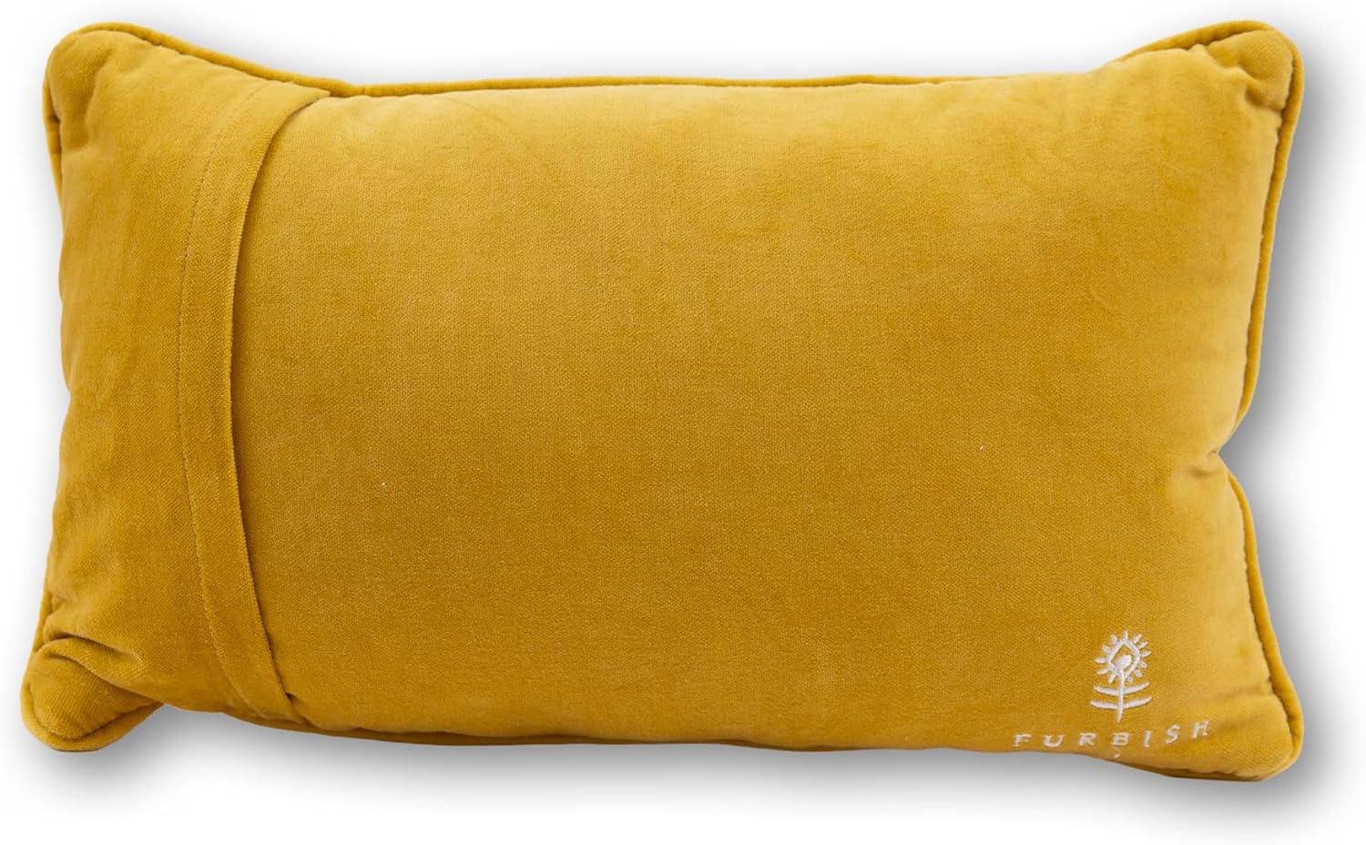 FURBISH Needlepoint Decorative Throw Pillow - Small Embroidered Accent Pillow for Bed, Chair, Couch, Sofa, Eclectic Home Decor, 9" x 15" - Champagne Problems