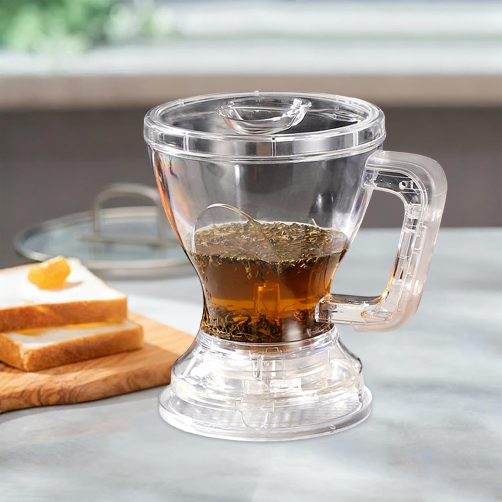 Gralara Taza de Café con Gotero para Verter, Fácil de Limpiar, Portátil, Ligera, Accesorio para Viajes, Senderismo Y Camping, Blanco, Individual