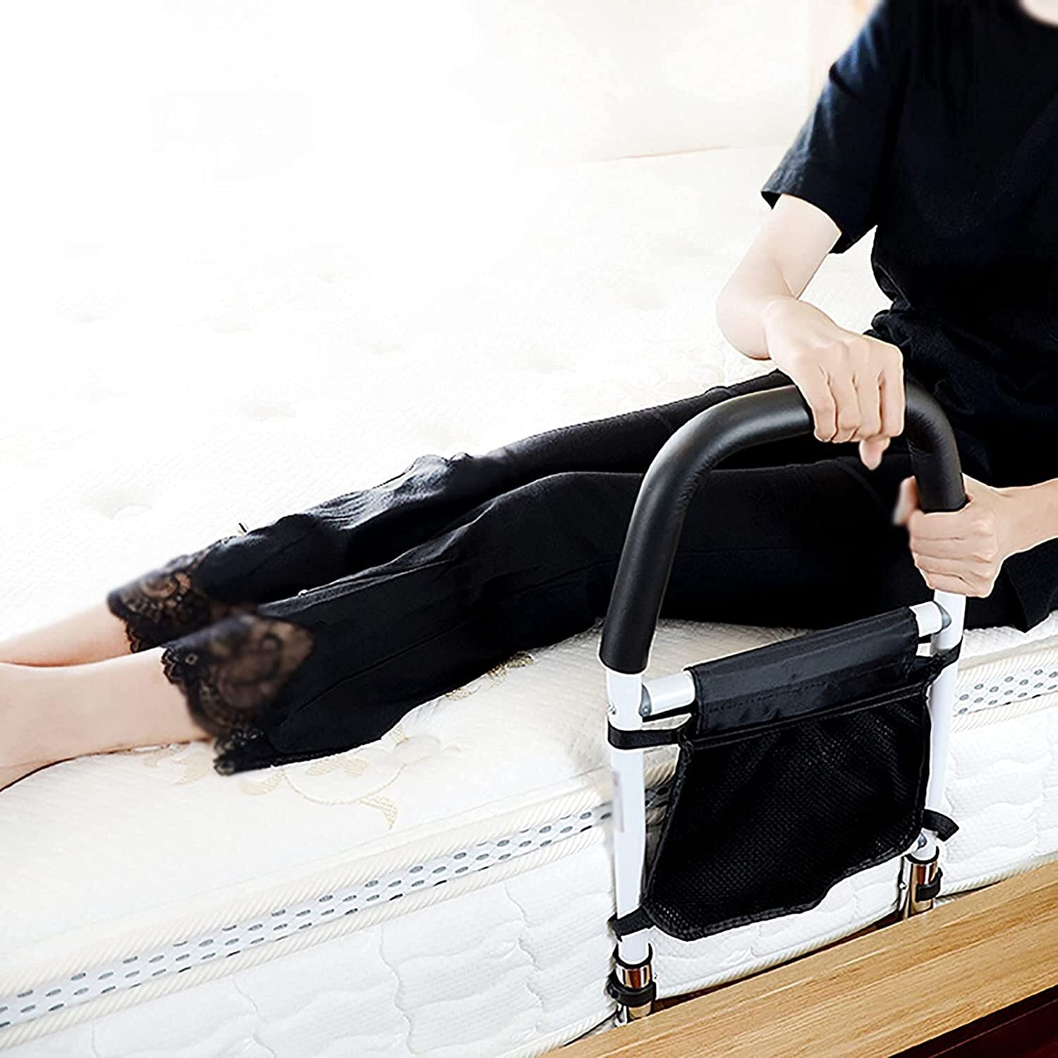 Table de chevet domestique suspendue sur rail de lit anti-chute