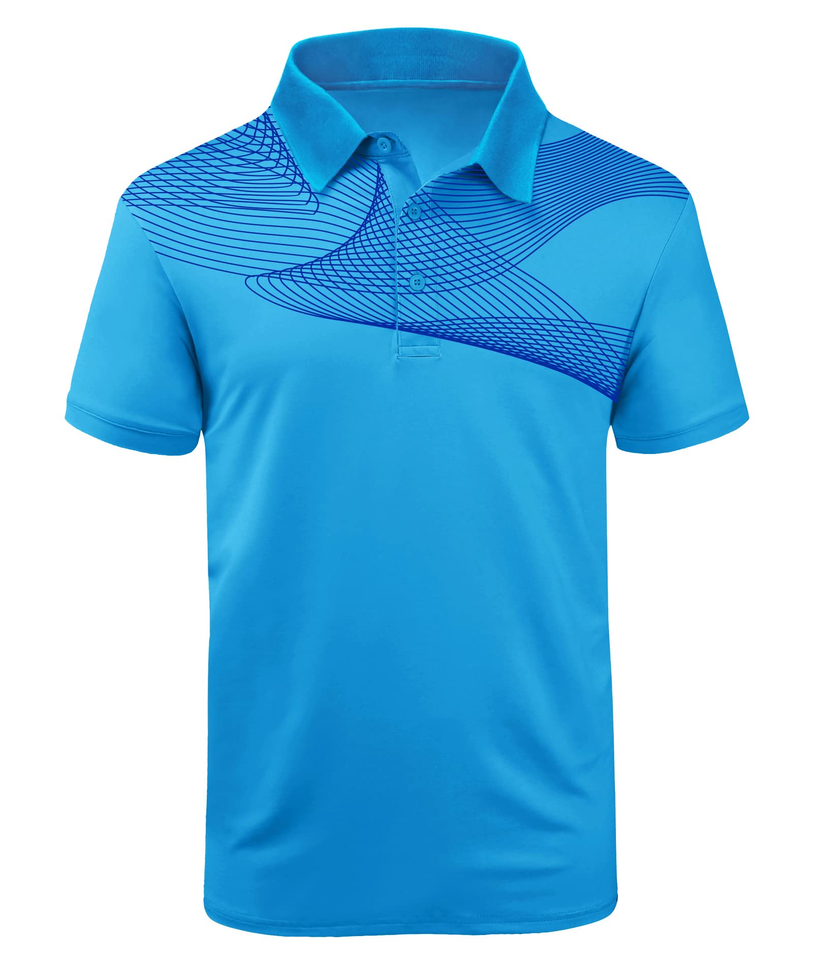 WENTTUO Polo Shirts for Men Short Sleeve T- Shirt Golf Shirt Tactical Tennis Casual Polo T-Shirt Golf Tees M/L/XL/XXL/XXXL