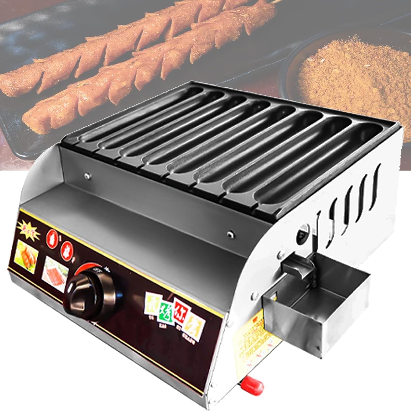Parrilla eléctrica para perros calientes para uso doméstico y comercial