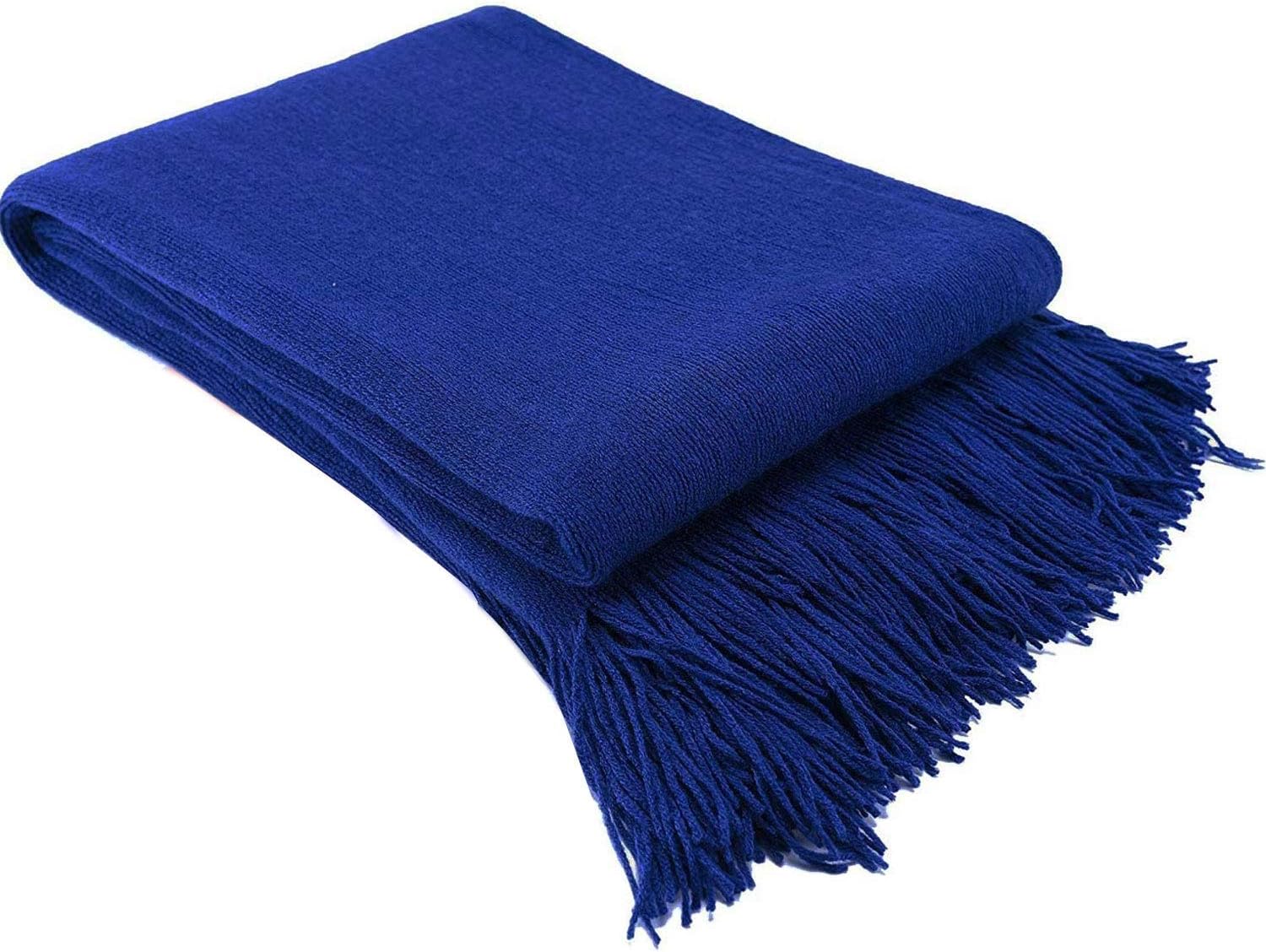 LAGHCAT Knitted Throw Blankets for Couch, Textured Soft Throw Blankets with Tassels, Warm Cozy Fluffy Lighteight Knitted Decorative Blanket for Bed Sofa Chair, 50×60 inches