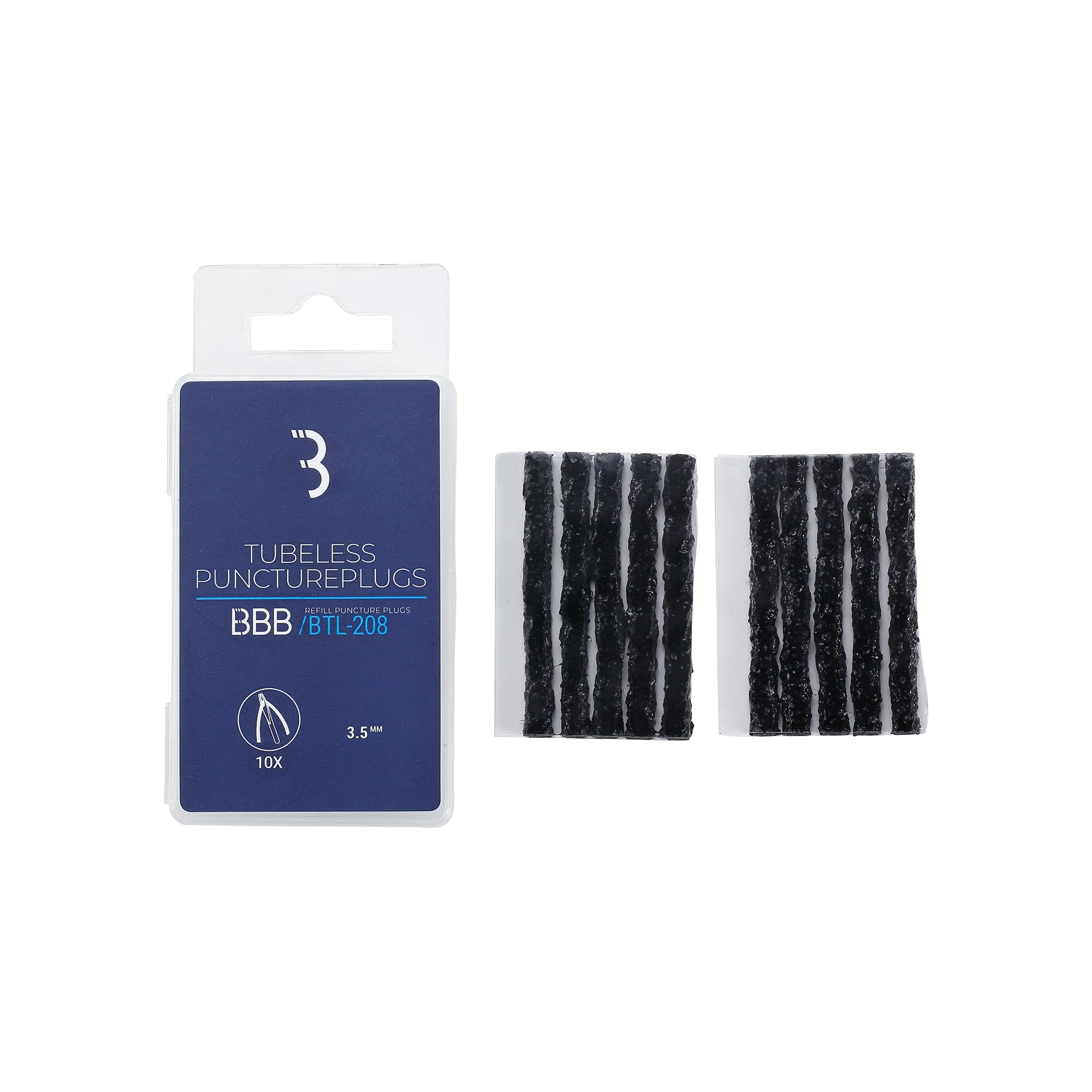 BBB Unisex Punctureplugs Tire Repair Kit, Black, 3.5mm EU