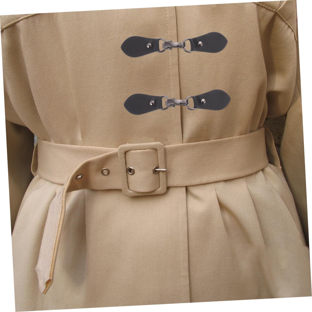 LIFKOME Cierres Metálicos Para Cárdigan Con Broche De Hebilla Y Pin Para Suéter Clips De Piel Negros Resistentes Para Accesorios De Ropa Y Chal Diseño Retro Duradero Y