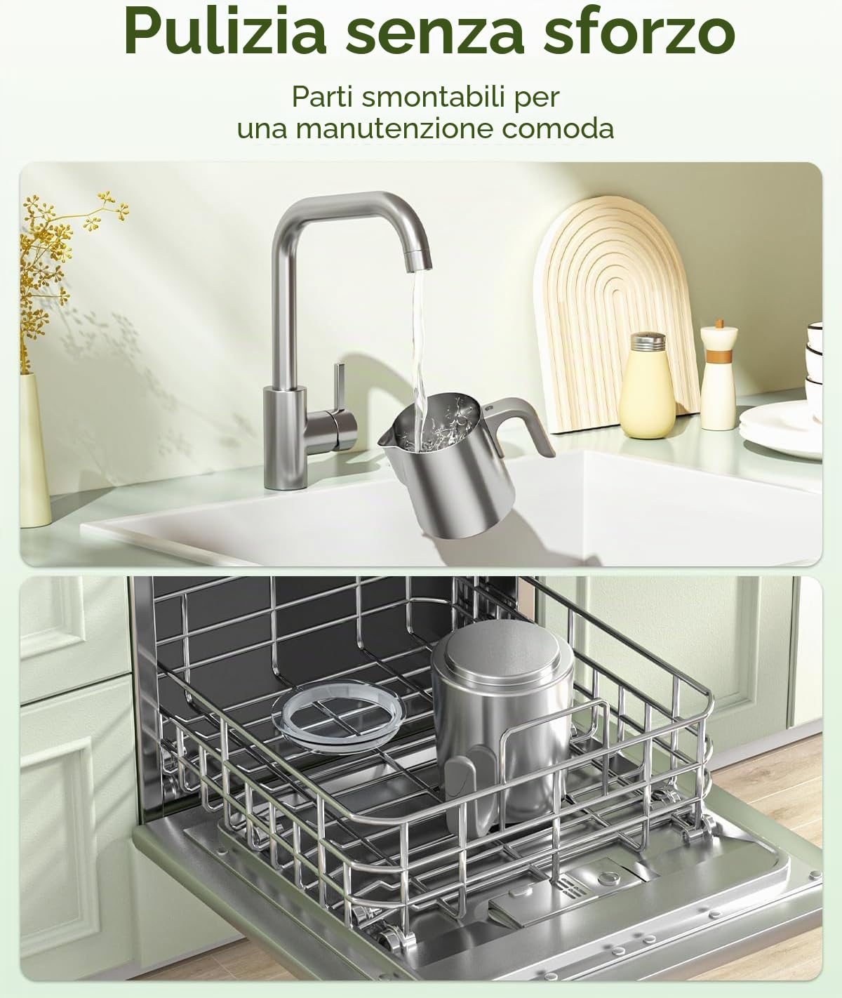 Maestri House Montalatte elettrico 4 in 1, 600 W, controllo Smart Touch per caldo e freddo, funzione di memoria per latte, cappuccino, latte caldo, cioccolata calda