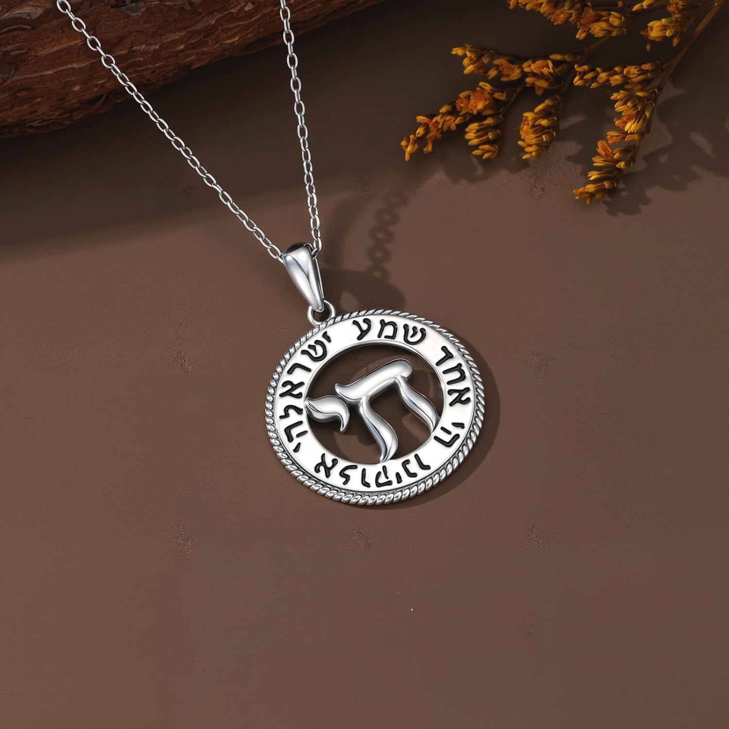 LONAGO Chai Necklace 925 Steriling Silver Chai Hebrew Pendant Jewish Jewelry Gift for Women - Image 2